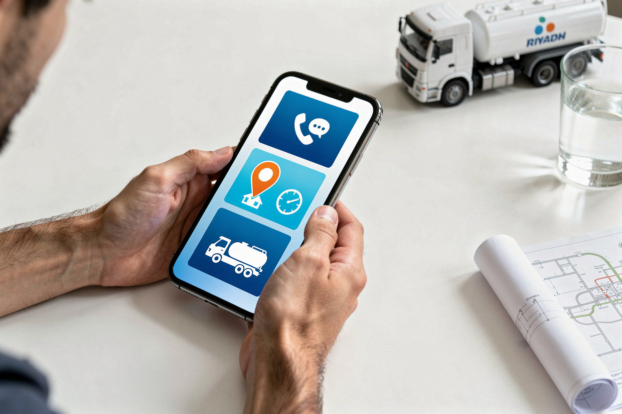 وايت مياه خطوات طلب توصيل المياه السريع في الرياض - خدمة 24 ساعة